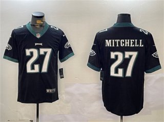 Men's Philadelphia Eagles #27 Quinyon Mitchell Black Vapor Untouchable Limited Football Stitched Jersey