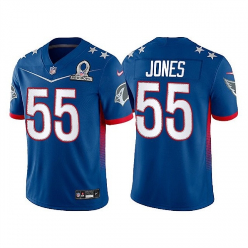 Men's Arizona Cardinals #55 Chandler Jones 2022 Royal NFC Pro Bowl Stitched Jersey