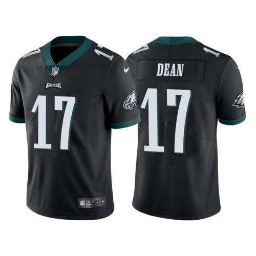 Men's Philadelphia Eagles #17 Nakobe Dean Black Vapor Untouchable Limited Stitched Jersey