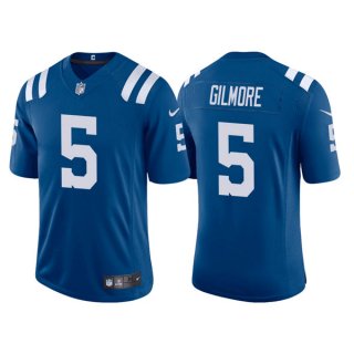 Mens Indianapolis Colts #5 Stephon Gilmore Royal Stitched Game Jersey