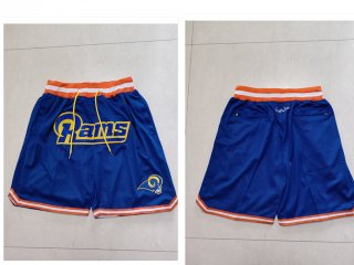 Men's Los Angeles Rams Blue Just Don Swingman Shorts