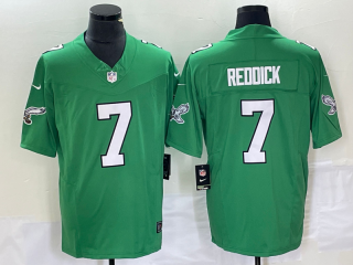 Men's Philadelphia Eagles #7 Haason Reddick Green 2023 FUSE Vapor Limited Throwback Stitched Jersey