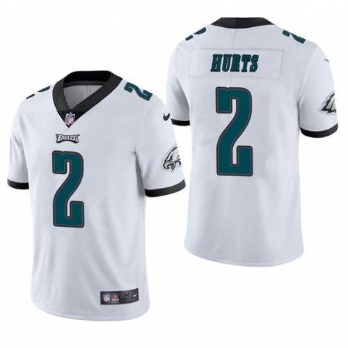 Men's Philadelphia Eagles #2 Jalen Hurts White 2020 Vapor Untouchable Stitched NFL Nike Limited Jersey