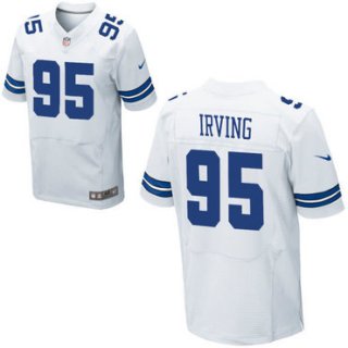 Nike Dallas Cowboys #95 David Irving Alternate Men's Stitched White NFL Elite Jersey