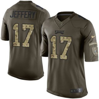 Nike Eagles #17 Alshon Jeffery Green Men's Stitched NFL Limited 2015 Salute To Service Jersey