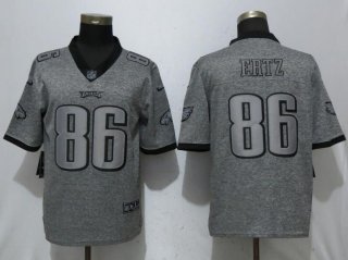 Nike Philadelphia Eagles #86 Zach Ertz Gray Gridiron Gray Vapor Untouchable Limited Jersey