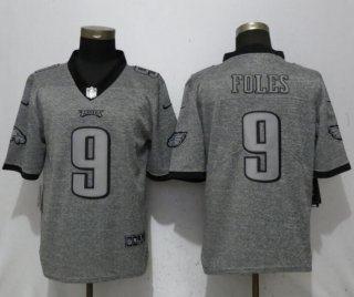 Nike Philadelphia Eagles #9 Nick Foles Gray Gridiron Gray Vapor Untouchable Limited Jersey