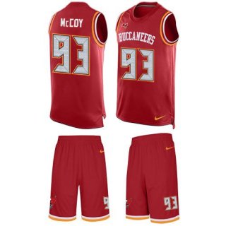 Nike Buccaneers #93 Gerald McCoy Red Team Color Men's Stitched NFL Limited Tank Top Suit Jersey