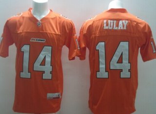 CFL BC Lions #14 Travis Lulay Orange Jersey