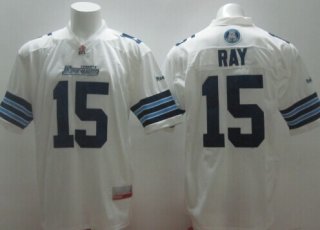 CFL Toronto Argonauts #15 Ricky Ray White Jersey