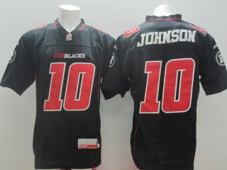 CFL Ottawa RedBlacks #10 Kierrie Johnson Black Jersey