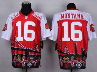 Nike San Francisco 49ers #16 Joe Montana 2015 Noble Fashion Elite Jersey