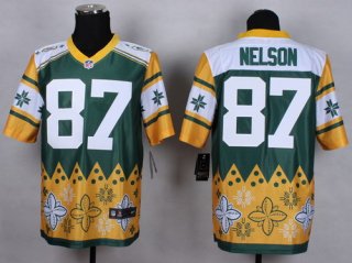 Nike Green Bay Packers #87 Jordy Nelson 2015 Noble Fashion Elite Jersey