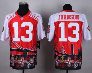 Nike San Francisco 49ers #13 Steve Johnson 2015 Noble Fashion Elite Jersey