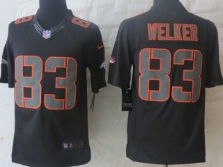 Nike Denver Broncos #83 Wes Welker Black Impact Limited Jersey