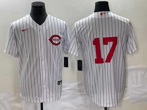 Men's Cincinnati Reds #17 Stuart Fairchild White Field of Dreams Stitched Baseball Jersey