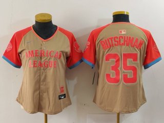 Women's Baltimore Orioles #35 Adley Rutschman Cream 2024 All Star Limited Stitched Jersey