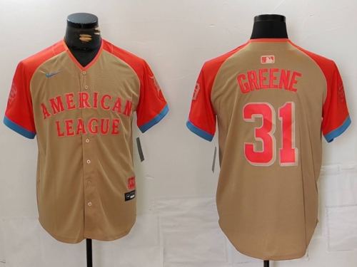 Men's Detroit Tigers #31 Riley Greene Cream 2024 All Star Limited Stitched Jersey