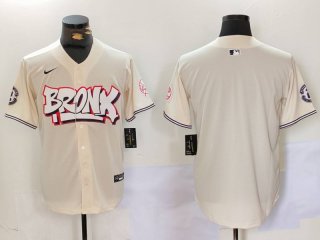 Men's New York Yankees Blank Cream Vapor Limited Stitched Baseball Jersey