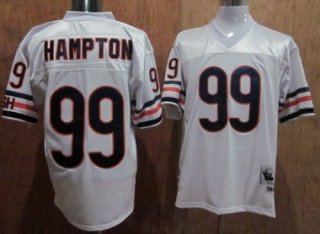 Chicago Bears #99 Dan Hampton White Throwback Jersey