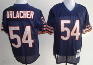 Chicago Bears #54 Brian Urlacher Blue Throwback Jersey