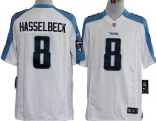 Nike Tennessee Titans #8 Matt Hasselbeck White Game Jersey