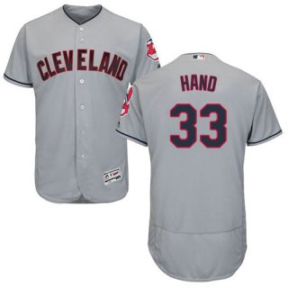 Cleveland Indians 33 Brad Hand Grey Flexbase Authentic Collection Stitched Baseball Jersey