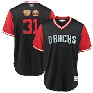 Men's Arizona Diamondbacks 31 Brad Boxberger Majestic Black 2018 Players' Weekend Cool Base Jersey