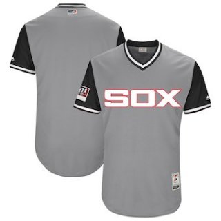 Men's Chicago White Sox Blank Majestic Gray 2018 Players' Weekend Authentic Team Jersey