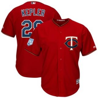 Men's Minnesota Twins 26 Max Kepler Majestic Scarlet 2019 Spring Training Cool Base Player Jersey