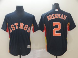 Men's Houston Astros 2 Alex Bregman Navy Cool Base Jersey