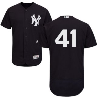 Men's New York Yankees #41 Miguel Andujar Navy Blue Flexbase Authentic Collection Stitched Baseball Jersey