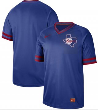 Rangers Blank Royal Authentic Cooperstown Collection Stitched Baseball Jersey