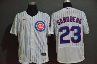 Men's Chicago Cubs #23 Ryne Sandberg White Home Stitched MLB Flex Base Nike Jersey