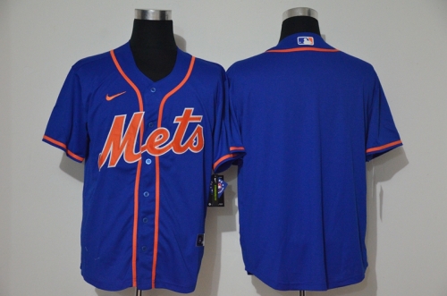 Men's New York Mets Blank Blue Stitched MLB Cool Base Nike Jersey