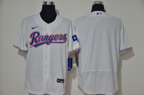 Men's Texas Rangers Blank White Stitched MLB Flex Base Nike Jersey