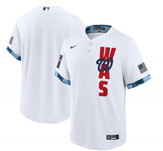 Men's Washington Nationals Blank 2021 White All-Star Cool Base Stitched MLB Jersey