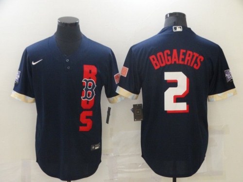 Men Boston Red Sox 2 Bogaerts Blue 2021 All Star Game Nike MLB Jersey