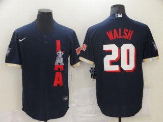 Men Los Angeles Angels 20 Walsh Blue 2021 All Star Game Nike MLB Jersey