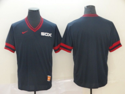 Men Chicago White Sox Blank Blue Game Throwback Nike 2022 MLB Jersey