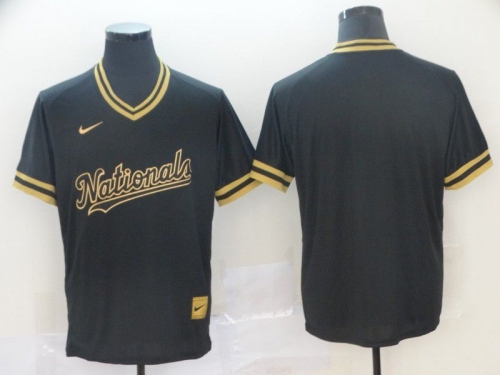 Men Washington Nationals Blank Black gold Game Nike 2022 MLB Jersey