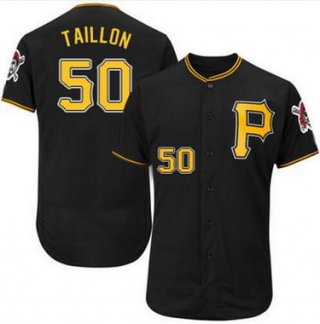 Men's Pittsburgh Pirates #50 Jameson Taillon Black 2016 Flexbase Majestic Baseball Jersey