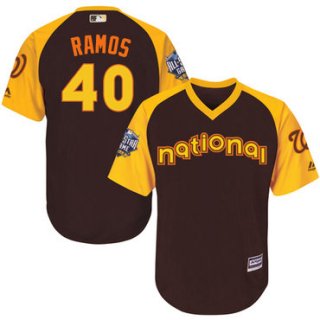 Wilson Ramos Brown 2016 MLB All-Star Jersey - Men's National League Washington Nationals #40 Cool Base Game Collection