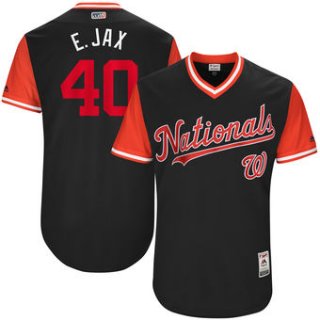 Men's Washington Nationals Edwin Jackson E. Jax Majestic Navy 2017 Players Weekend Authentic Jersey