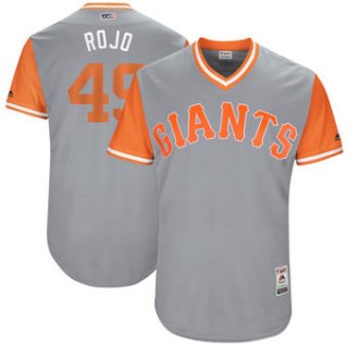 Men's San Francisco Giants Sam Dyson Rojo Majestic Gray 2017 Players Weekend Authentic Jersey