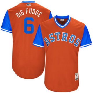 Men's Houston Astros Jake Marisnick Big Fudge Majestic Orange 2017 Players Weekend Authentic Jersey