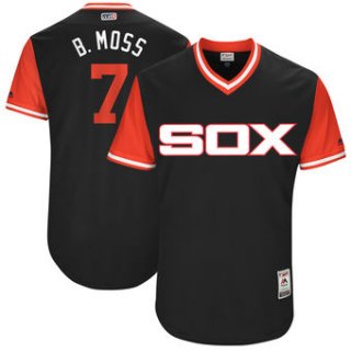 Men's Chicago White Sox Tim Anderson B. Moss Majestic Black 2017 Players Weekend Authentic Jersey