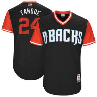 Men's Arizona Diamondbacks Yasmany Tomás Tanque Majestic Black 2017 Players Weekend Authentic Jersey