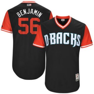 Men's Arizona Diamondbacks Fernando Rodney Benjamin Majestic Black 2017 Players Weekend Authentic Jersey