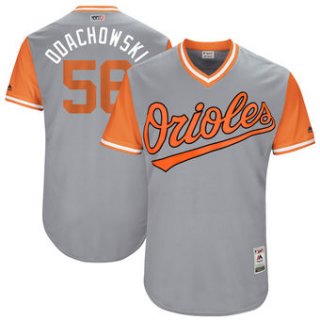 Men's Baltimore Orioles Darren O'Day Odachowski Majestic Gray 2017 Players Weekend Authentic Jersey